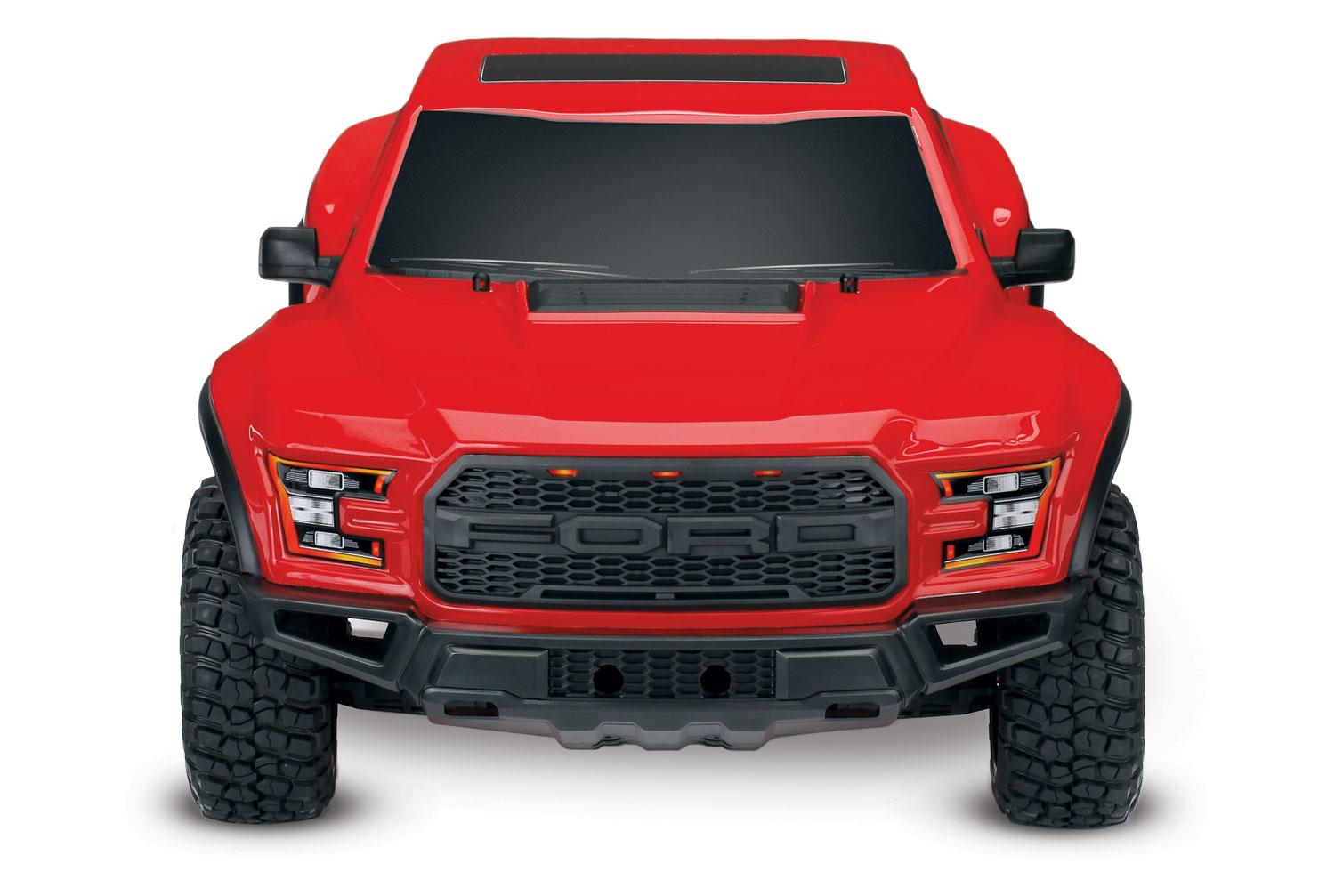 Rouge ID Traxxas Ford Raptor F-150-4X2-1/10 Brushed TQ 2.4GHZ 58094-1 