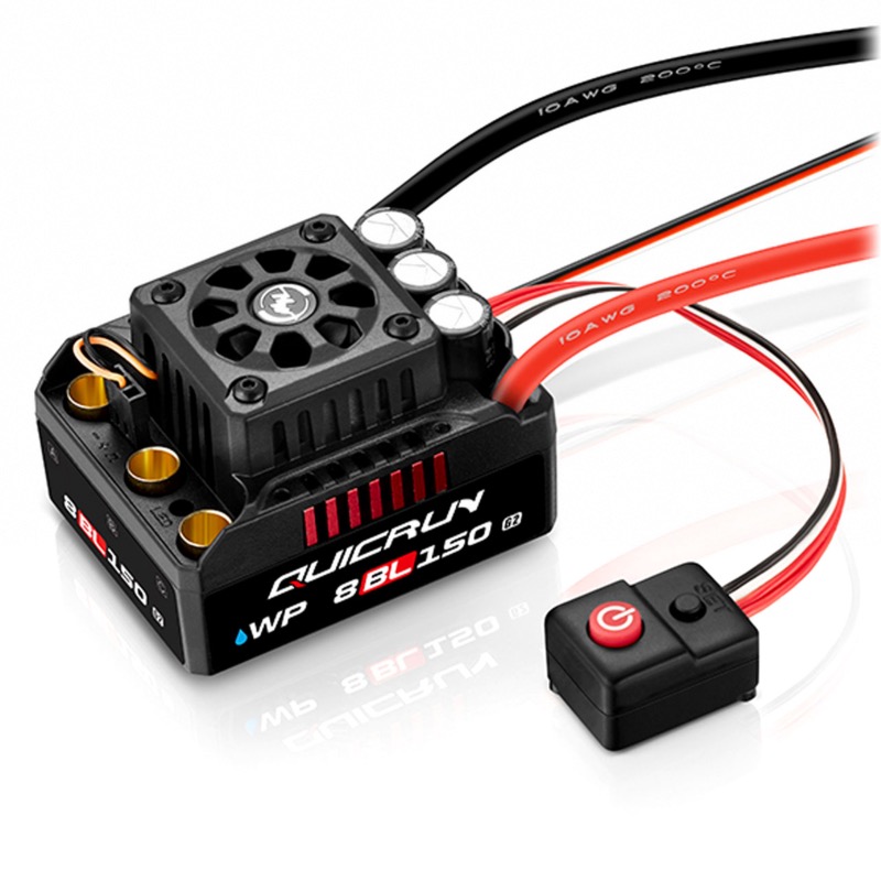 COMBO Hobbywing QuicRun WP8BL150 G2 Brushless 150A 3-6s et moteur QuicRun 2000 Kv 4274SL