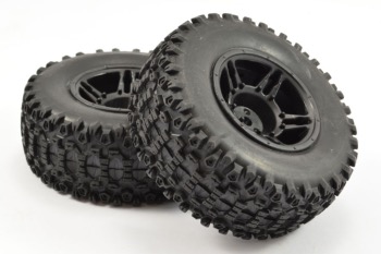 FASTRAX Paire de roue 1/10 Traxxas Slash 2wd, Slash 4x4, Blitz...