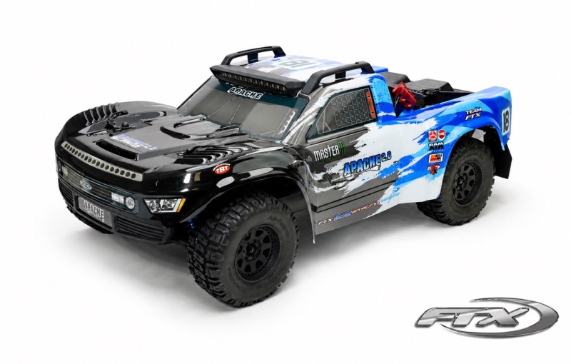 FTX Apache 2.0 Brushless 4WD 1/10 Bleu – FTX5498V2B avec Lipo 3S et chargeur