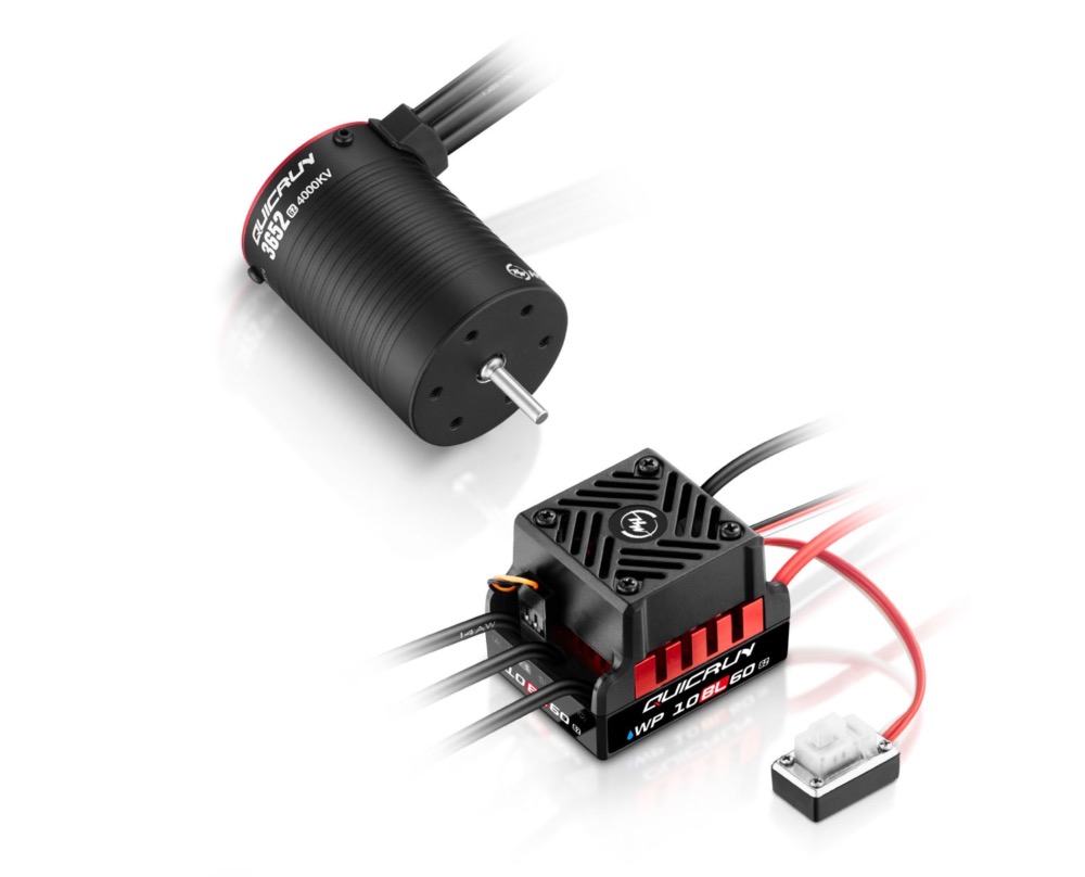 Hobbywing QuicRun Combo WP 10BL60 G2 + 3652SL 4000KV G2 Sensorless 1/10