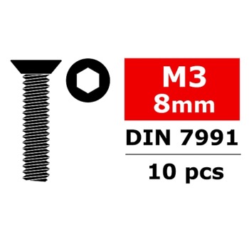 CORALLY C-30051 Vis M3 X 8MM (x10)