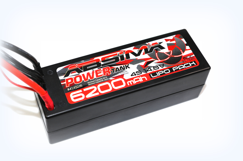 Power Tank Lipo 14.8V-60C  6200mAh HC (XT90-Plug) ABSIMA