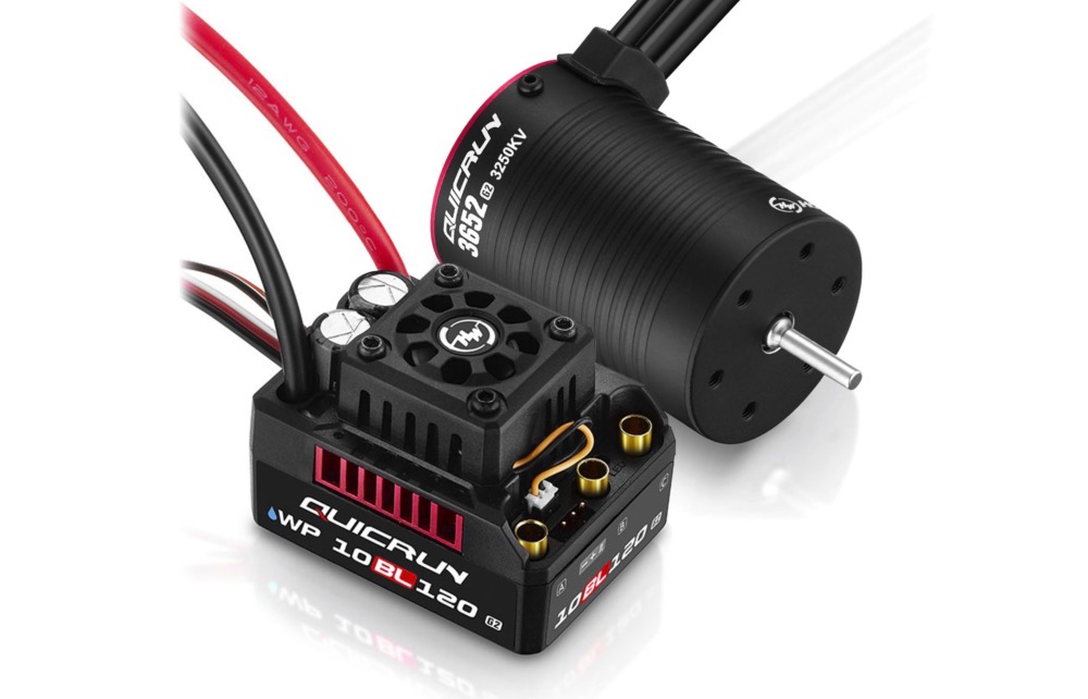 Hobbywing Combo Brushless WP10BL120 G2 120A + 3652SL G2 3250KV 1/10