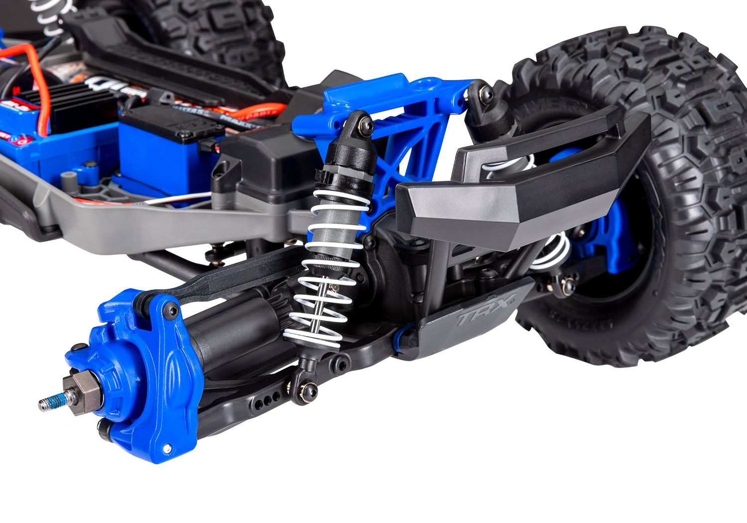 TRAXXAS STAMPEDE 4X4 BRUSHLESS 2S + HD PARTS (BLEU)
