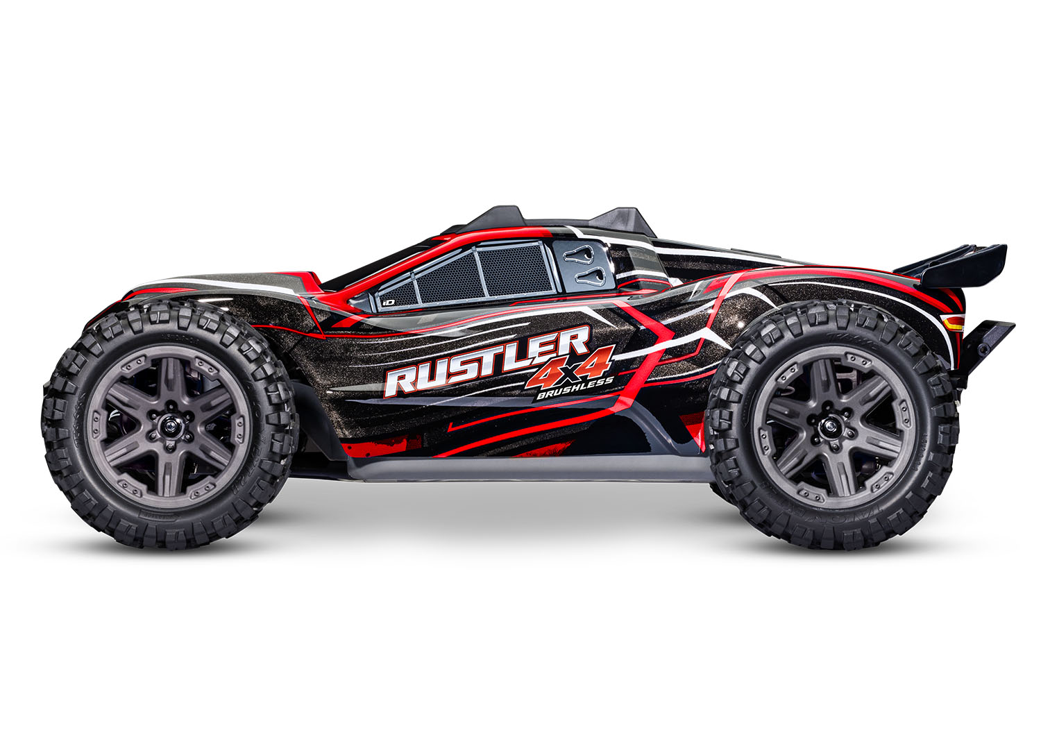 TRAXXAS RUSTLER 1/10 4X4 BRUSHLESS BL-2S ROUGE 67164-4