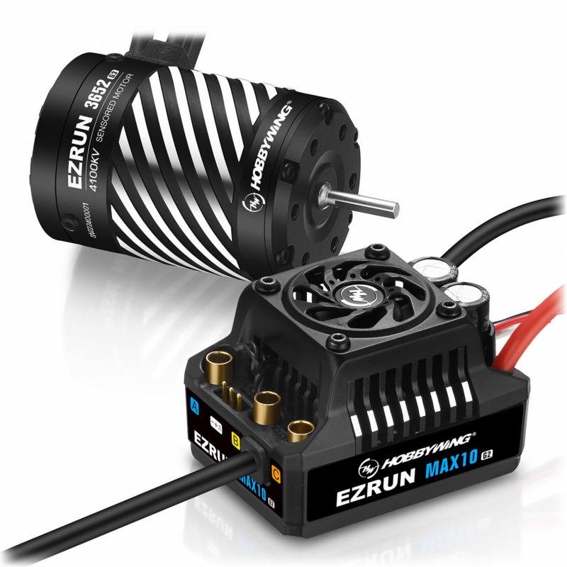 Hobbywing Ezrun MAX10 G2 80A Combo 3652SD-4100kV 3,175