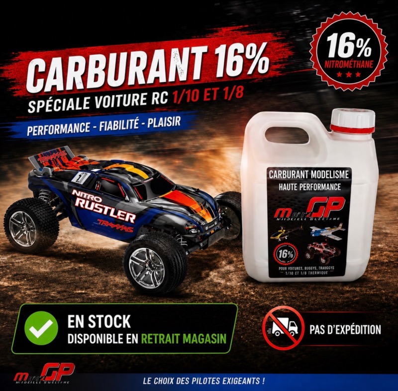 Carburant 2 L 16 % pour voiture RC thermique (EN STOCK, pas d�exp�dition)