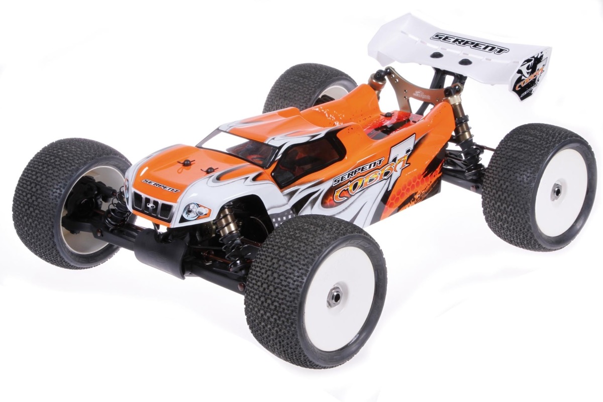 PACK SERPENT COBRA TRUGGY BRUSHLESS RTR 1/8 ORANGE LIPO 6S & CHARGEUR DOUBLE
