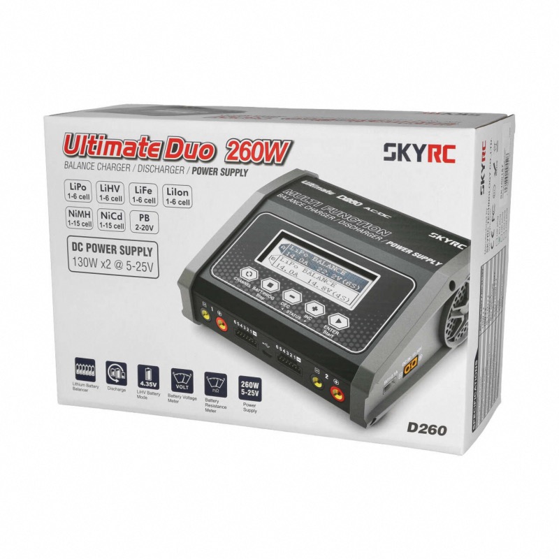 SkyRC D260 AC/DC CHARGEUR DOUBLE LiPo 1-6s 14A 260W