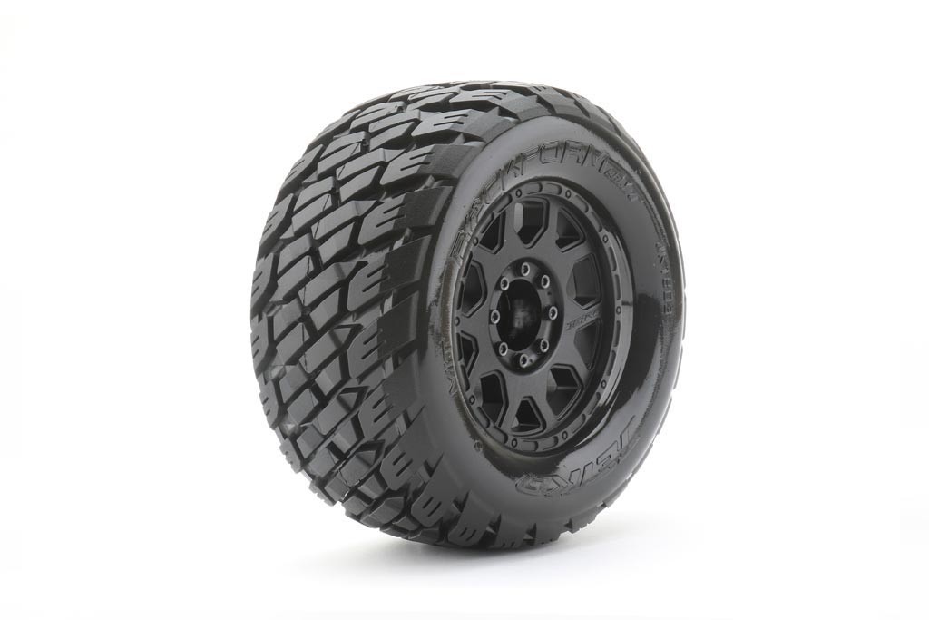 PNEUS EXTREME MONSTER ROCKFORM TOILES SUR JANTES 3.8" 17MM NOIRES JETKO JK1803CB