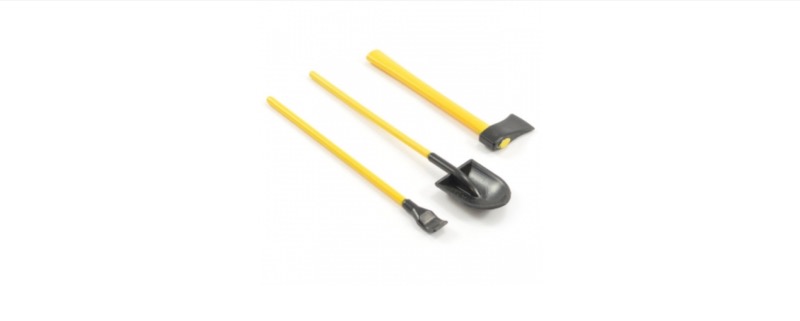 FASTRAX Lot 3 outils pour Crawler RC – Pelle, Hache et Barre à Mine FAST2339