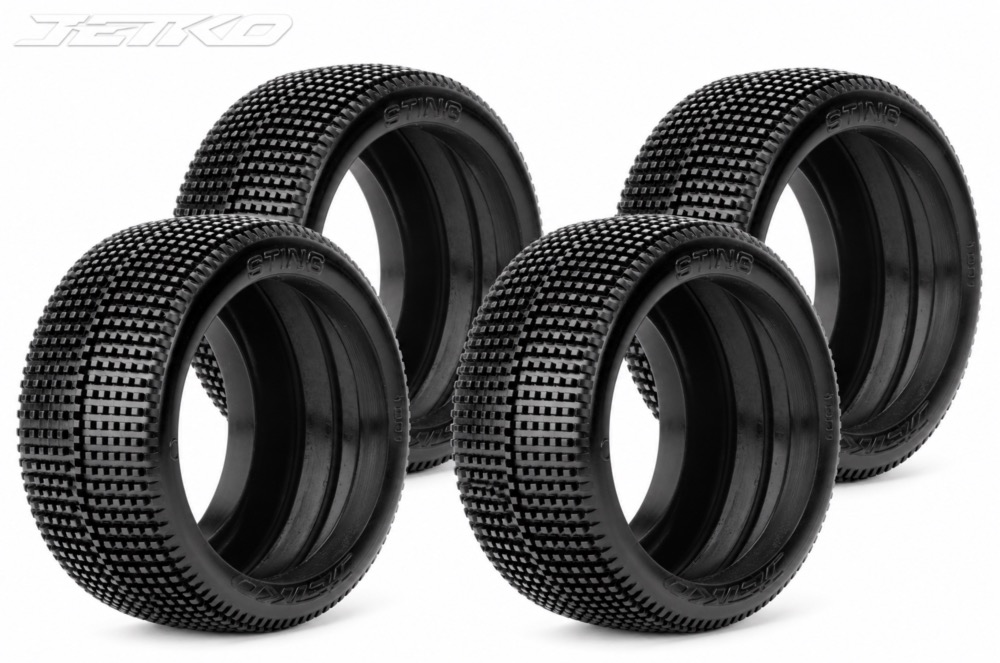 Pneus Jetko Sting Soft 1/8 Buggy – 4 Pneus Seuls