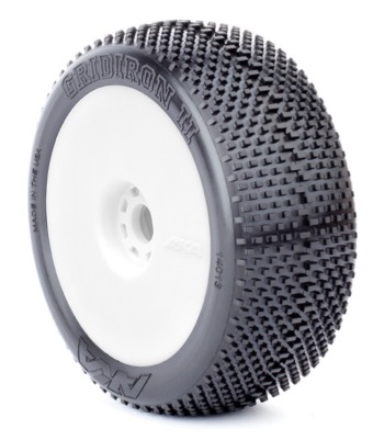 AKA PNEUS BUGGY 1/8 GRID IRON II MEDIUM LONG LIFE(2)MONTES SUR JANTES EV