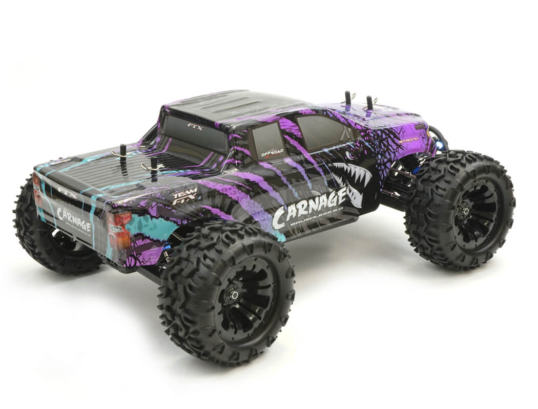 FTX CARNAGE 2.0 1/10 BRUSHLESS TRUCK 4WD RTR AVEC BATTERIE LIPO & CHARGEUR