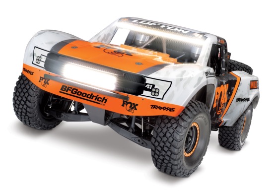 PACK ECO TRAXXAS UNLIMITED DESERT RACER - 4X4 - VXL - TSM - LEDS FOX - LIPO & CHARGEUR