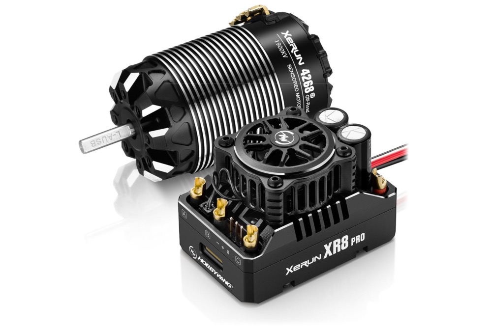 Hobbywing Xerun XR8 Pro G3 Combo 1900KV – ESC + Moteur Brushless Off-Road 1/8