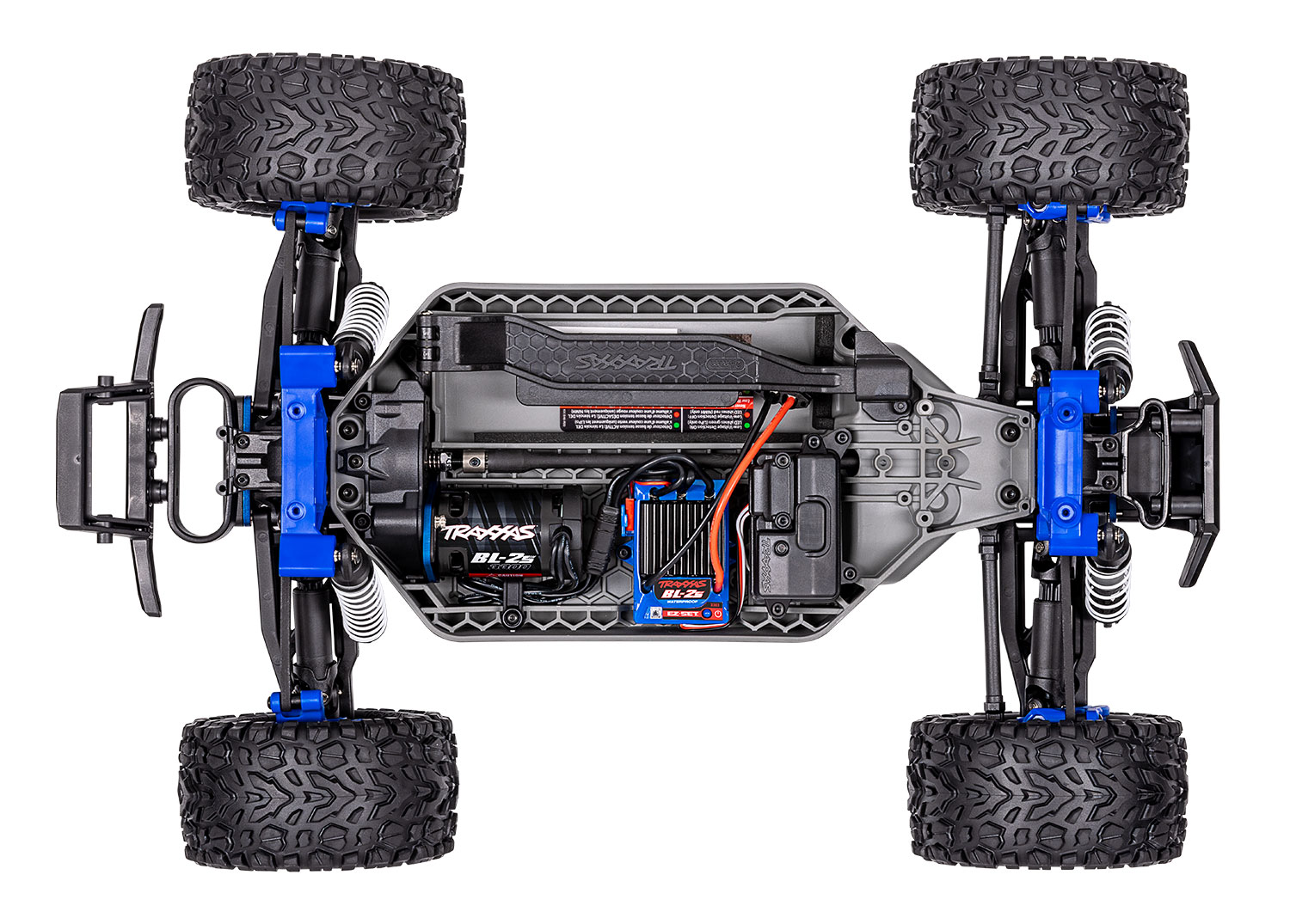 TRAXXAS RUSTLER 1/10 4X4 BRUSHLESS BL-2S BLEU 67164-4