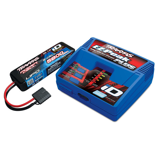 PACK ECO FORD FIESTA ST RALLY BRUSHLESS BL-2S BLEU LIPO 2S 5800 MAH CHARGEUR TRAXXAS SAC OFFERT