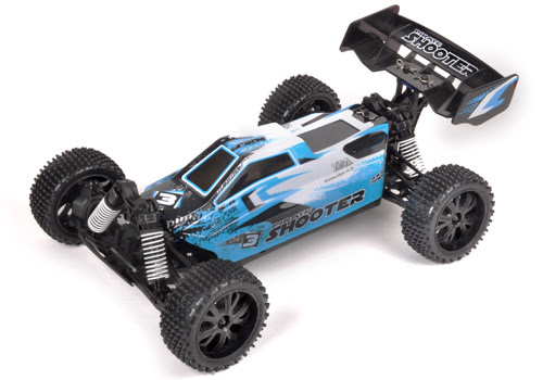 T2M Buggy rc électrique brushless Pirate Shooter BLEU 1/10 4 roues motrices