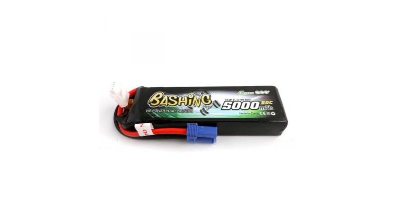 Gens ace Batterie LiPo 3S 11.1V-5000-50C (EC5) 137x41x24mm 310g Soft