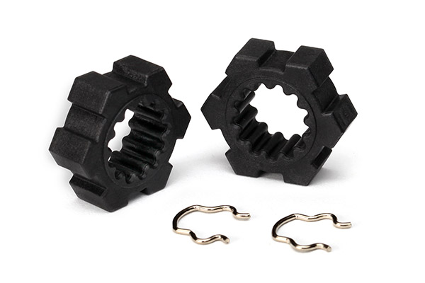 Traxxas 7756 HEXAGONES DE ROUES + CLIPS (2) X-MAXX 8S