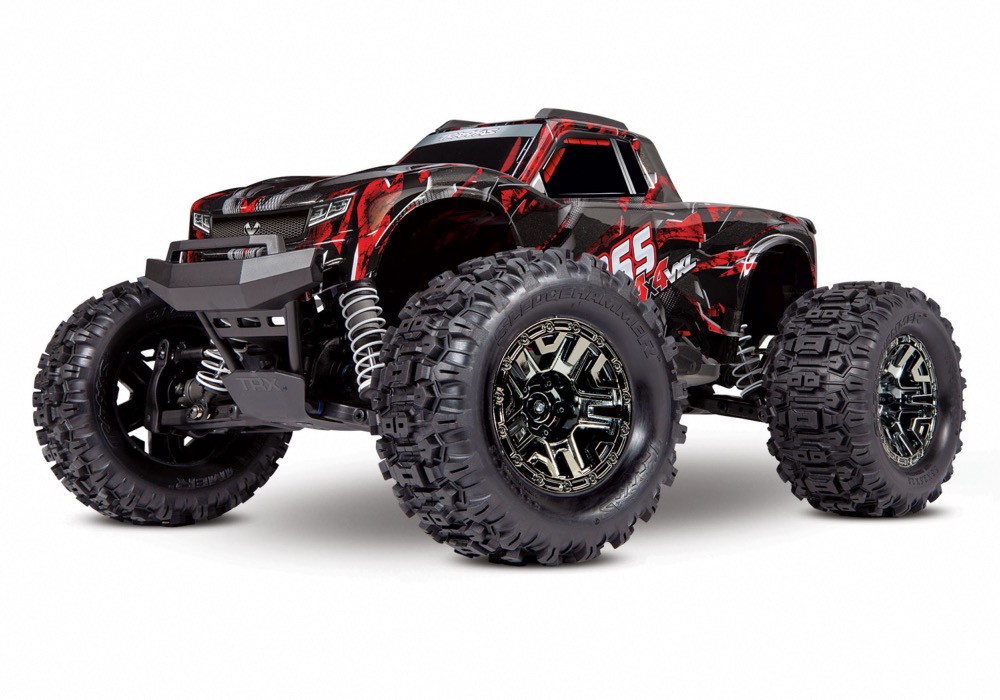 TRAXXAS HOSS 3S - 1/10 4x4- BRUSHLESS - TSM - ROUGE - SANS batterie&chargeur