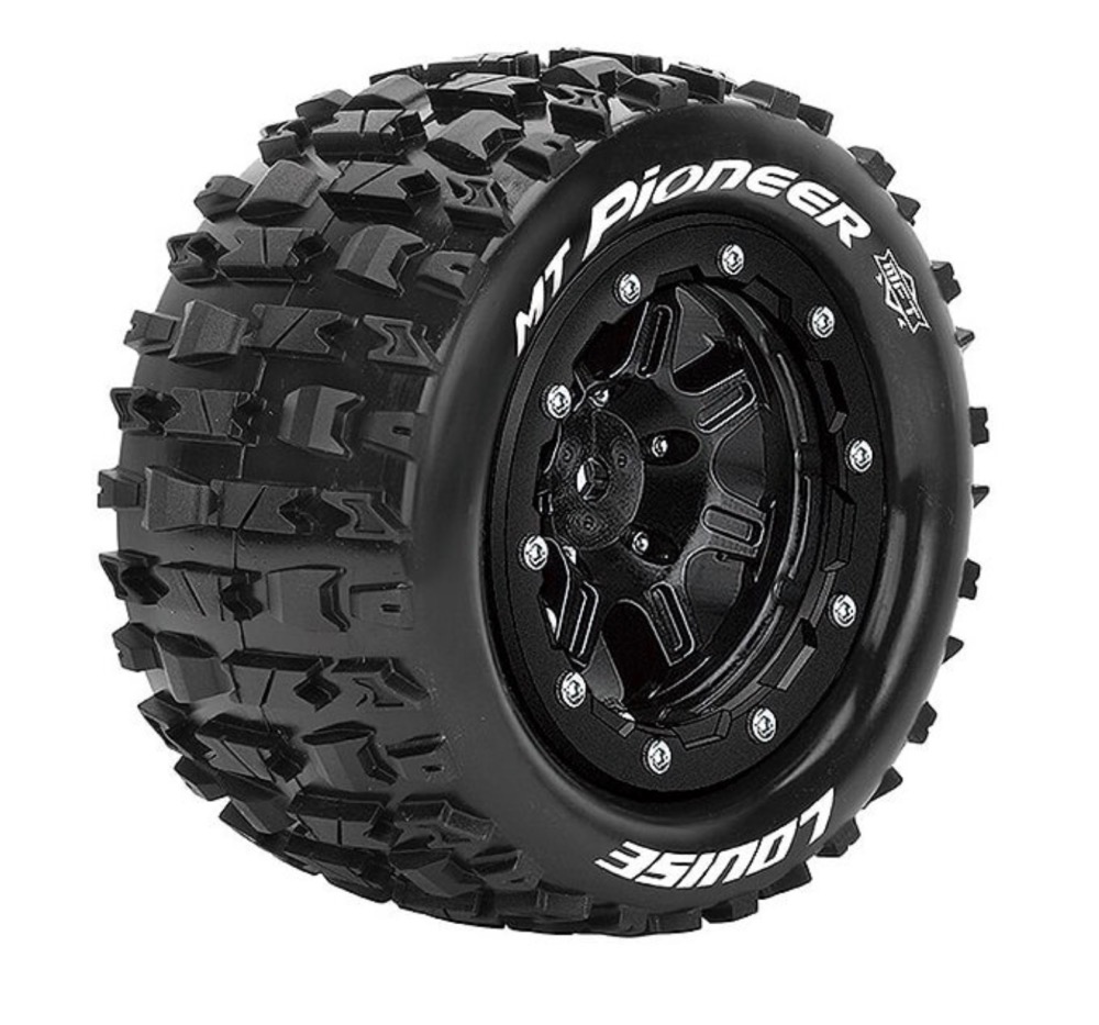   Louise RC MT-Pioneer Soft pour Traxxas MAXX – Hex 17 mm Noir L-T3329SB