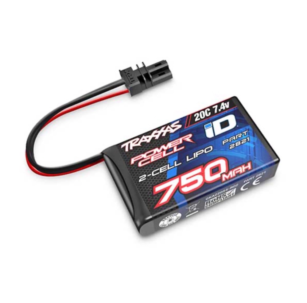 Batterie LiPo 7,4V 750mAh 2S 20C Traxxas TRX-4M – ID