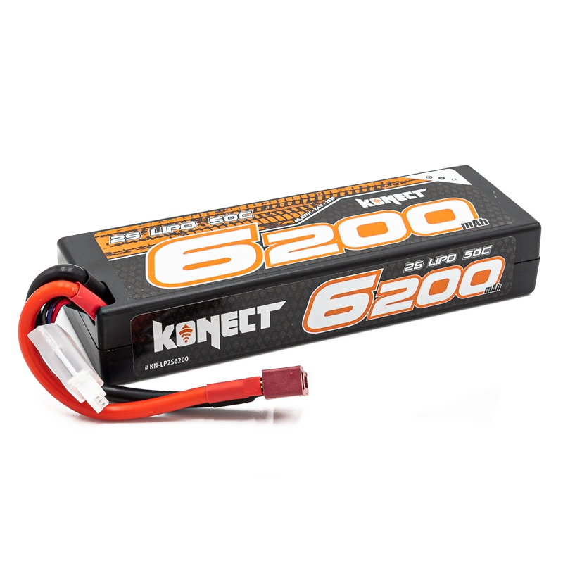 KONECT LIPO 6200MAH 7,4V 50C 2S DEAN (HARDCASE)