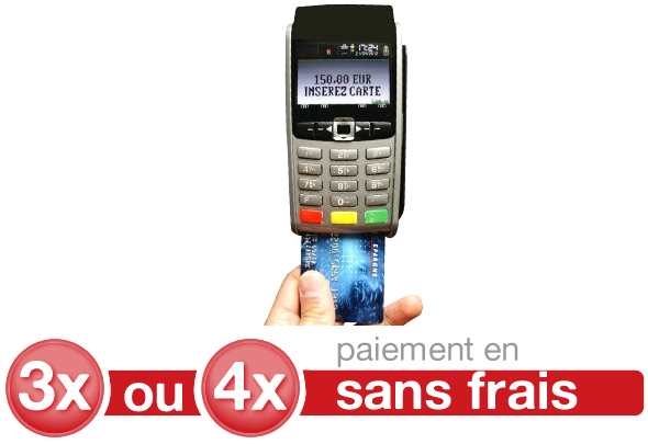 Paiement en 2, 3 ou 4 fois sans frais