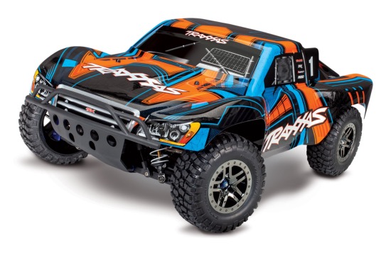 TRAXXAS SLASH - 4x4 ULTIMATE - ORAN - 1/10 BRUSHLESS - iD - TSM - SANS AQ/CHG