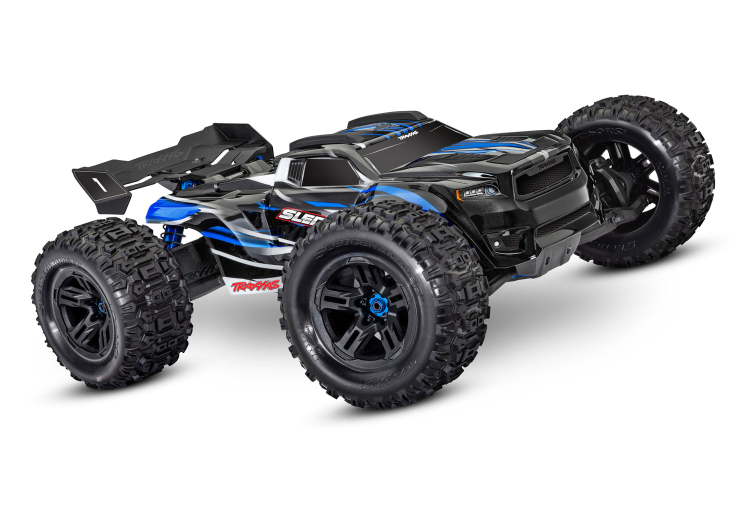 PACK ECO TRAXXAS SLEDGE 4X4 BRUSHLESS BLEU LIPO 6S CHARGEUR DOUBLE SAC OFFERT