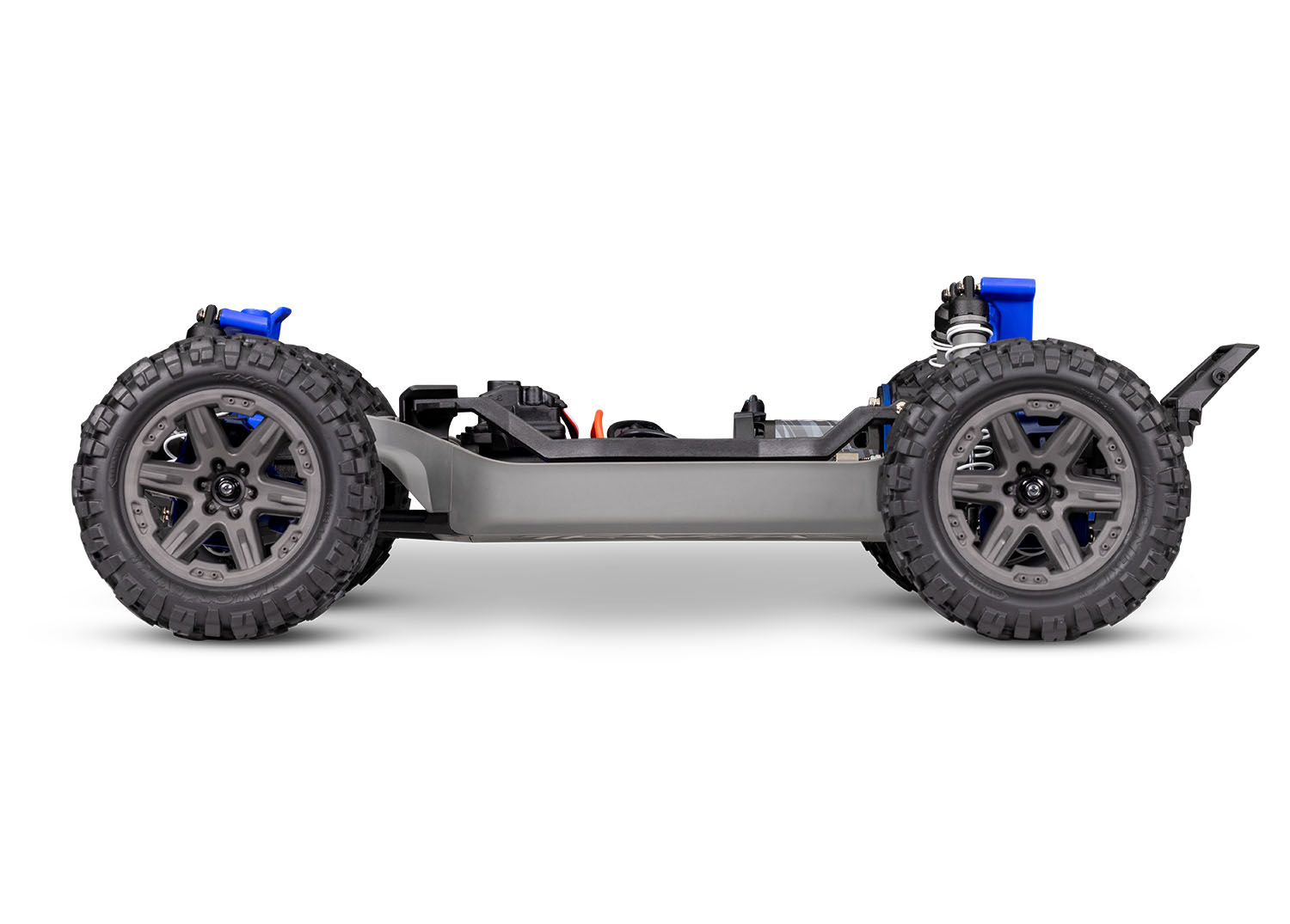 PACK ECO 100% RTR TRAXXAS RUSTLER 4X4 BRUSHLESS BL-2S BLEU LIPO CHARGEUR SAC OFFERT