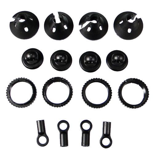 HOBAO HOP-0046 Et 90049 Ressort amortisseur arrière (x2) HYPER SS/VS/VS2 et coupelles