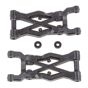 AS91874 TEAM ASSOCIATED B6.3 FT 75MM REAR SUSPENSION ARMS CARBON FIBRE