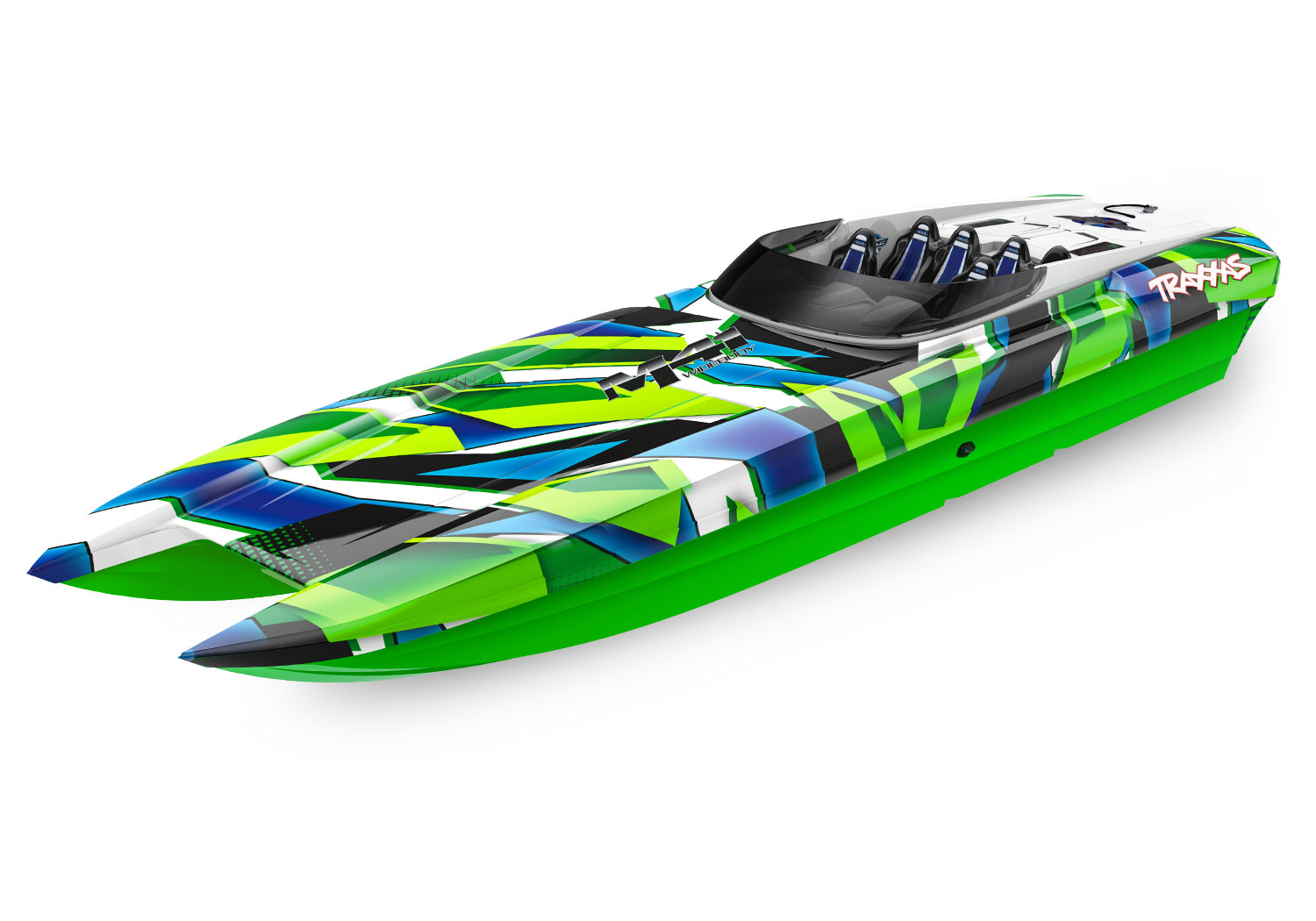 TRAXXAS BATEAU RC DCB M41 CATAMARAN VERT NEW