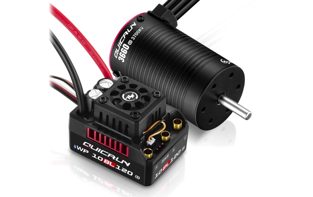 Hobbywing Combo Brushless WP10BL120 G2 120A + 3660SL G2 3700KV 1/10