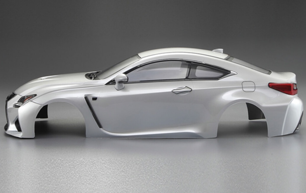Carrosserie Lexus RC F 195MM blanche 1/10 déjà peinte avec décoration killerbody KB48648