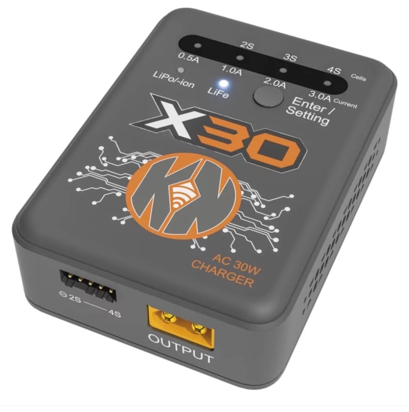 MULTI-CHARGEUR AC 30W LIPO - LI ION - LIFE - Konect X30
